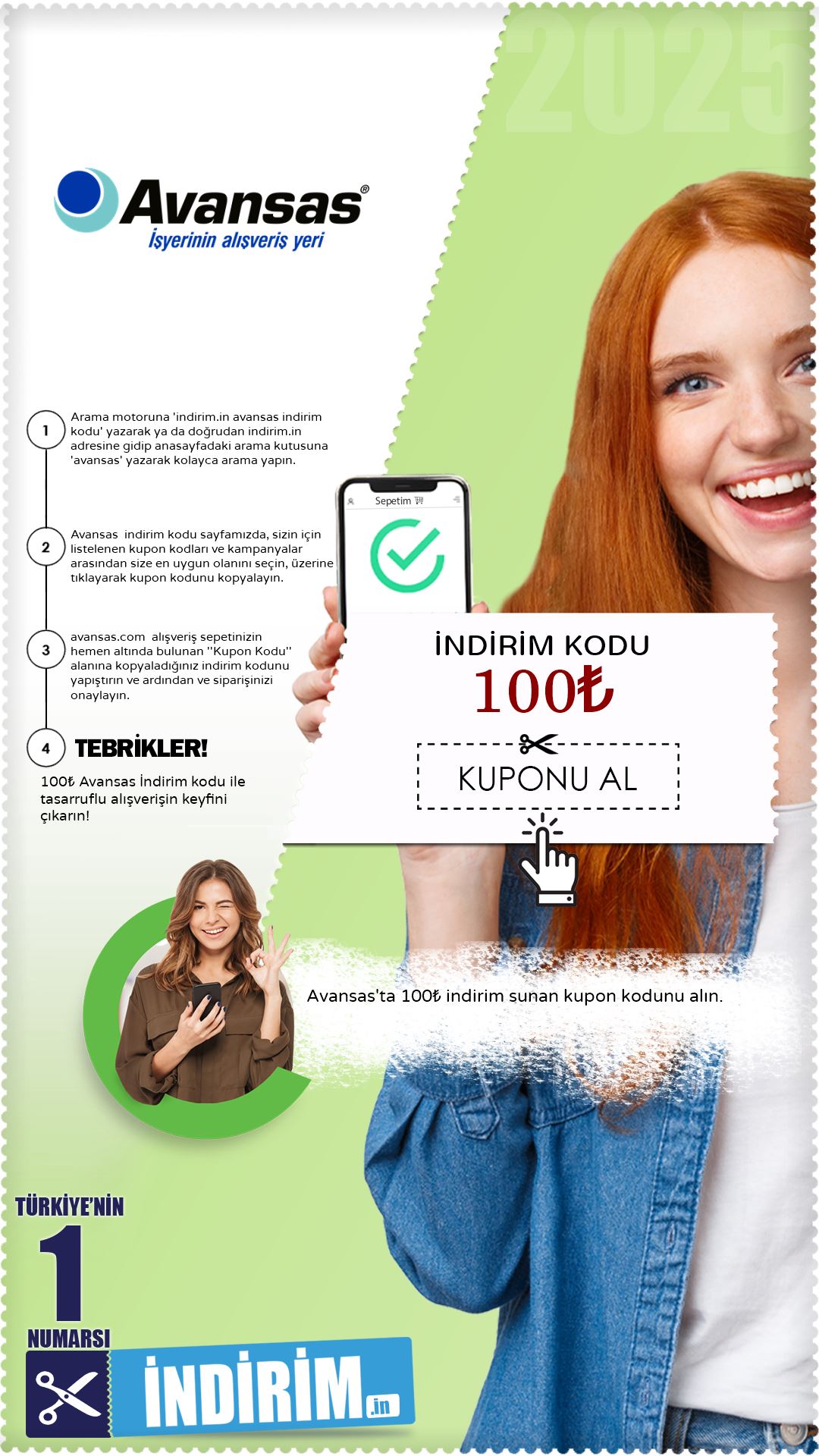 Avansas 100₺ İndirim Kodu