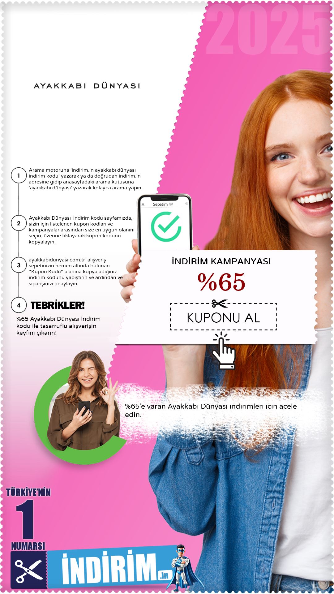 Ayakkabı Dünyası %65 İndirim Fırsatı
