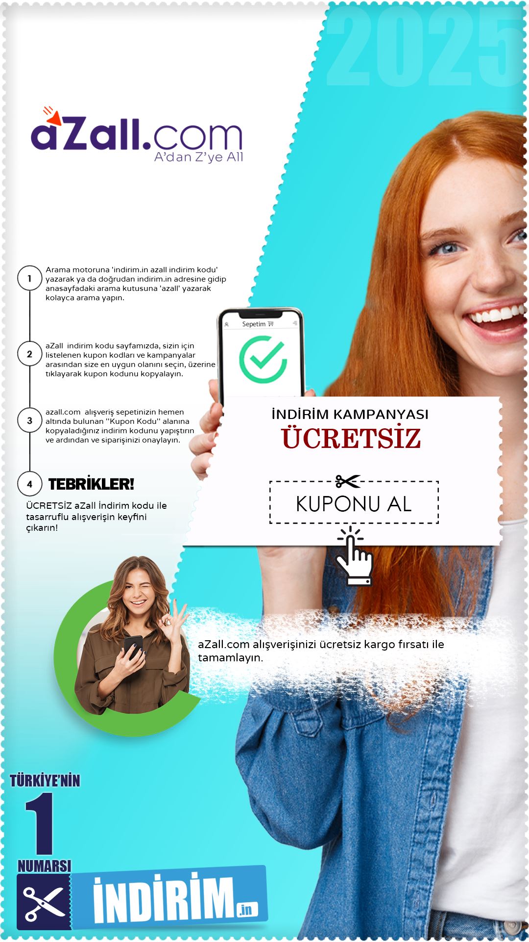 Azall Ücretsiz Kargo Avantajı