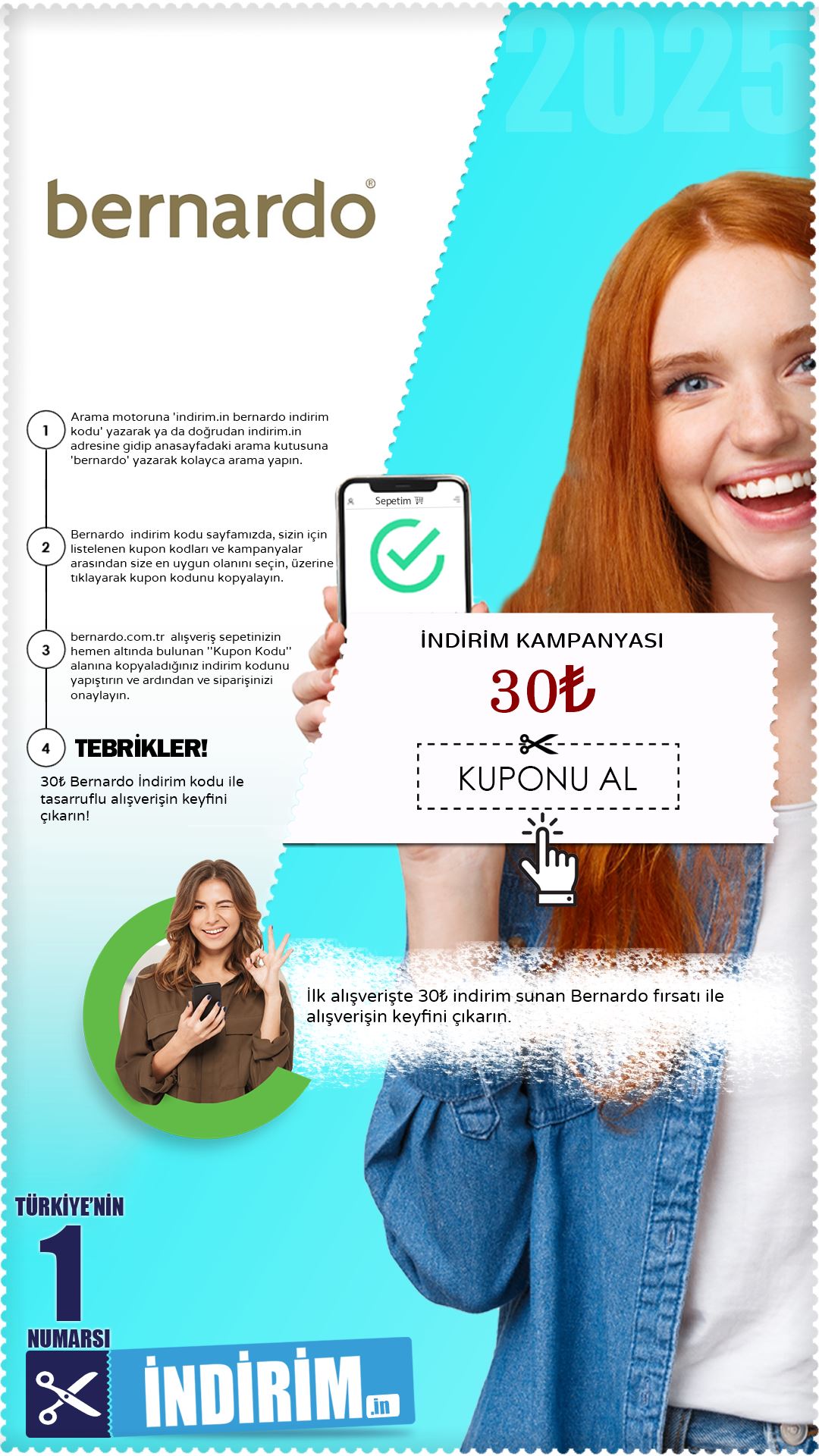Bernardo 30₺ İlk Alışveriş Kampanyası