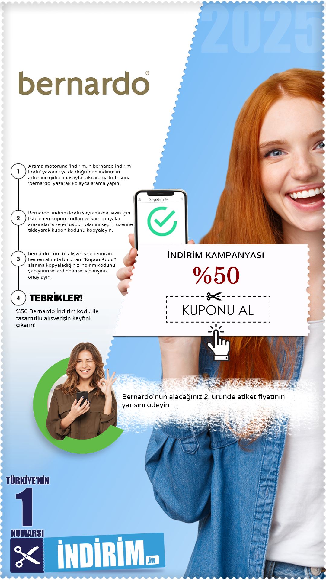 Bernardo Etiketin Yarısı Kampanyası