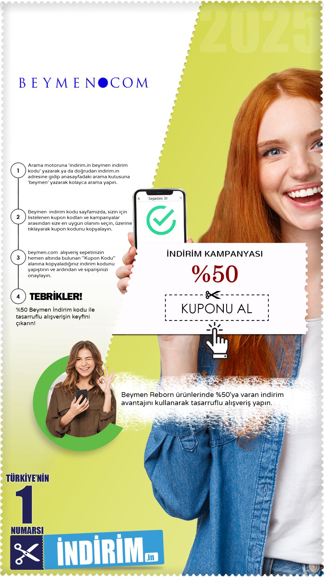 Beymen %50'Ye Varan Reborn İndirim Avantajı