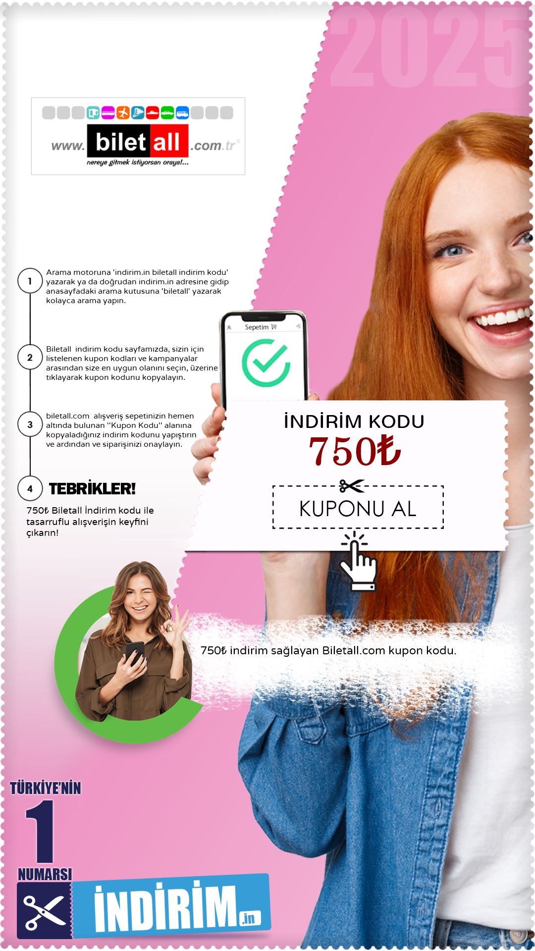 Biletall 750₺ İndirim Kuponu Kodu