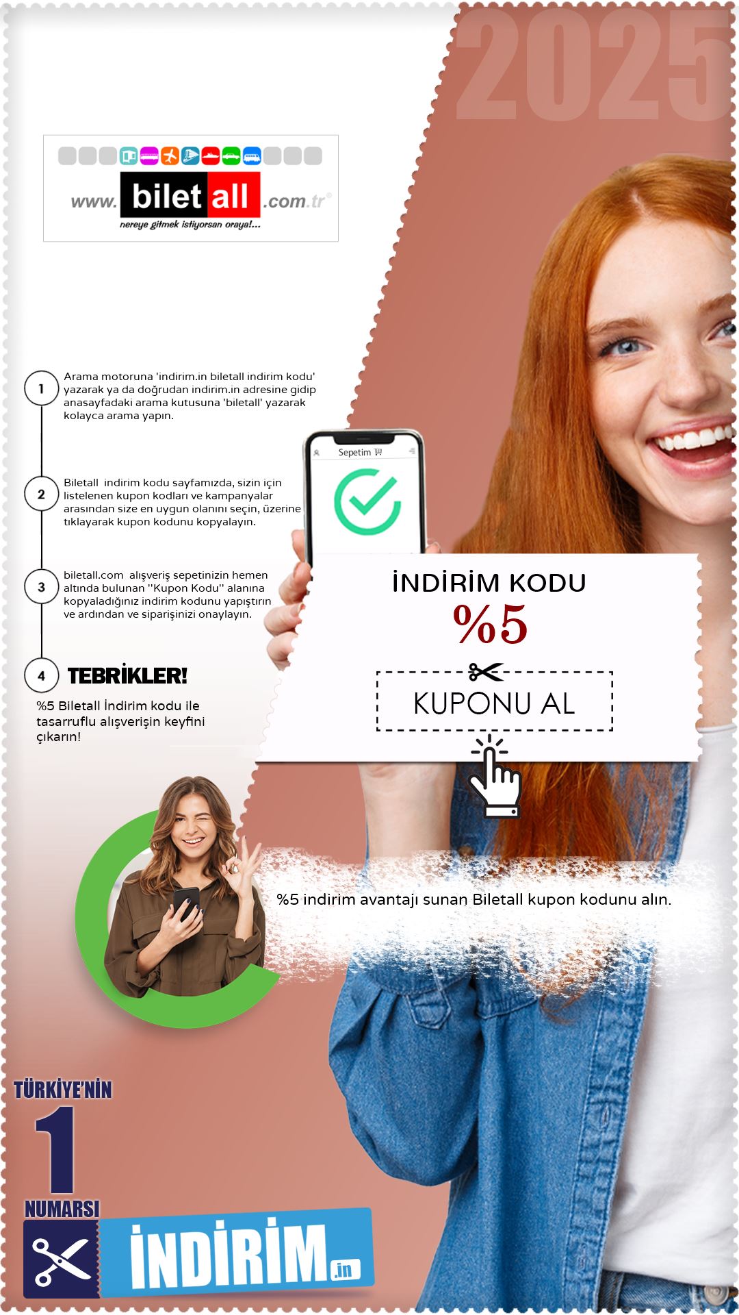 Biletall %5 İndirim Kodu