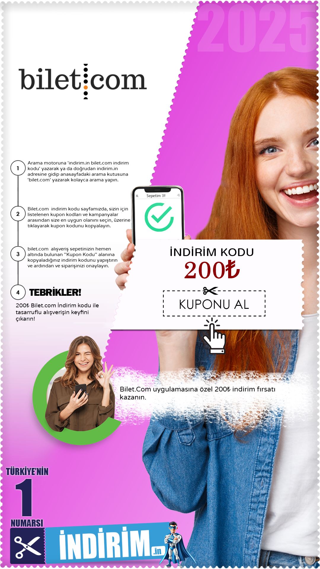 Bilet.Com 200₺ indirim kuponu