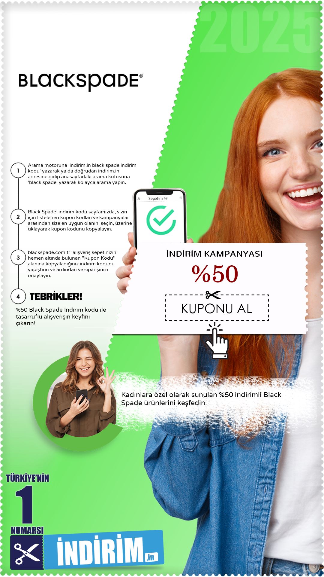 Black Spade %50 Kadınlara Özel İndirim