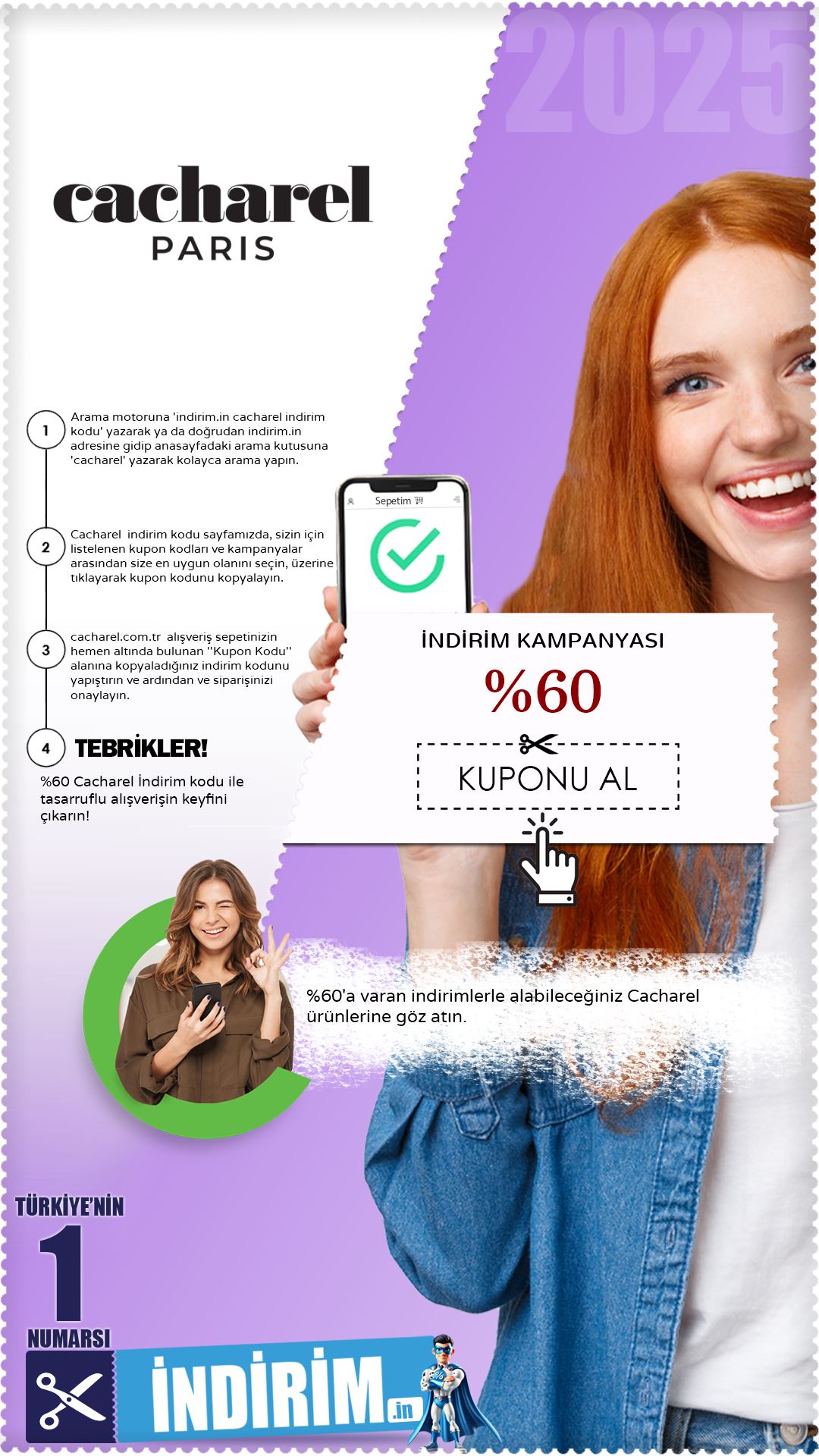 Cacharel %60 Sepet İndirim Avantajı