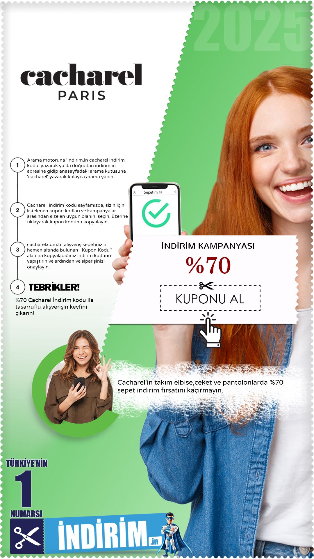 Cacharel %70 Sepet İndirim Kampanyası