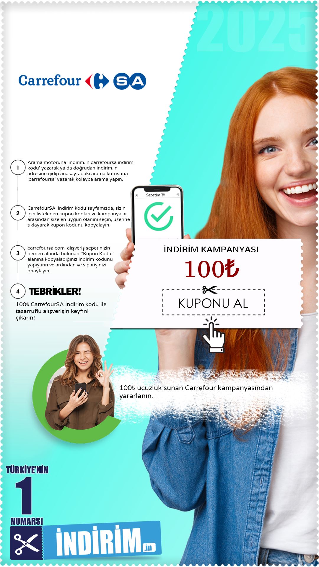 Carrefour 100₺ İndirim Kampanyası