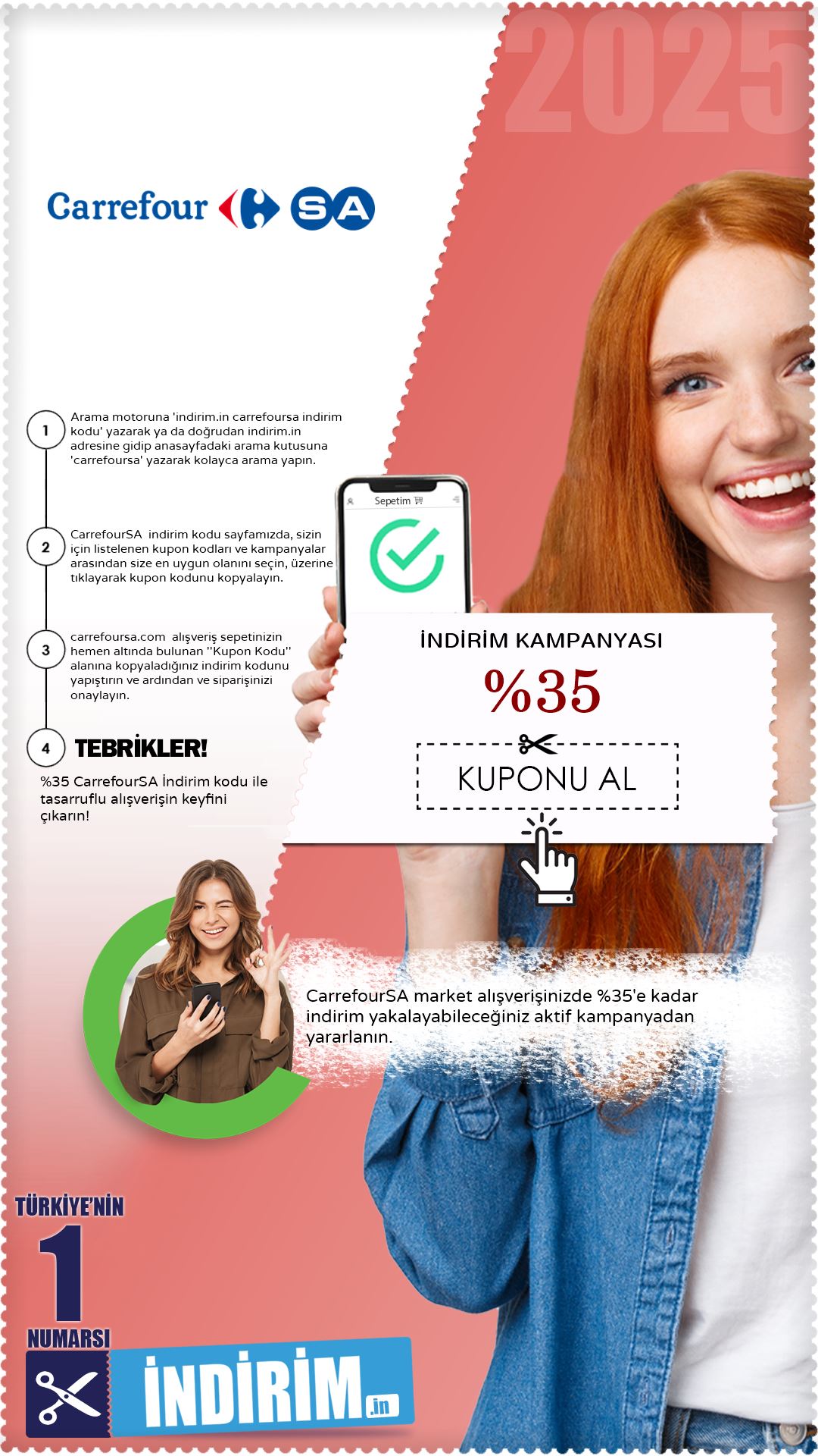 Carrefoursa %35 Market Alışverişi İndirimi