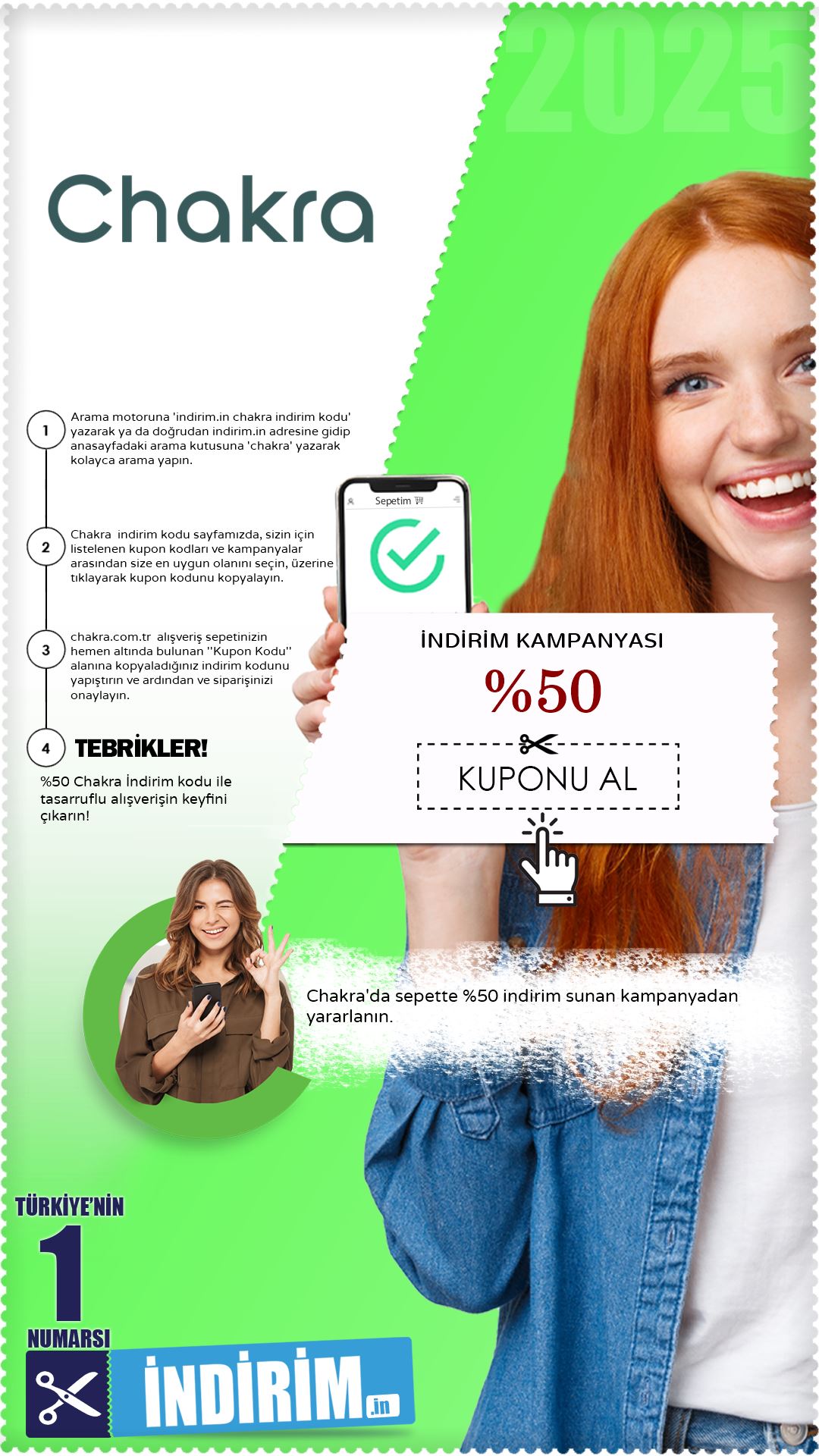 Chakra Sepette %50 İndirim Kampanyası