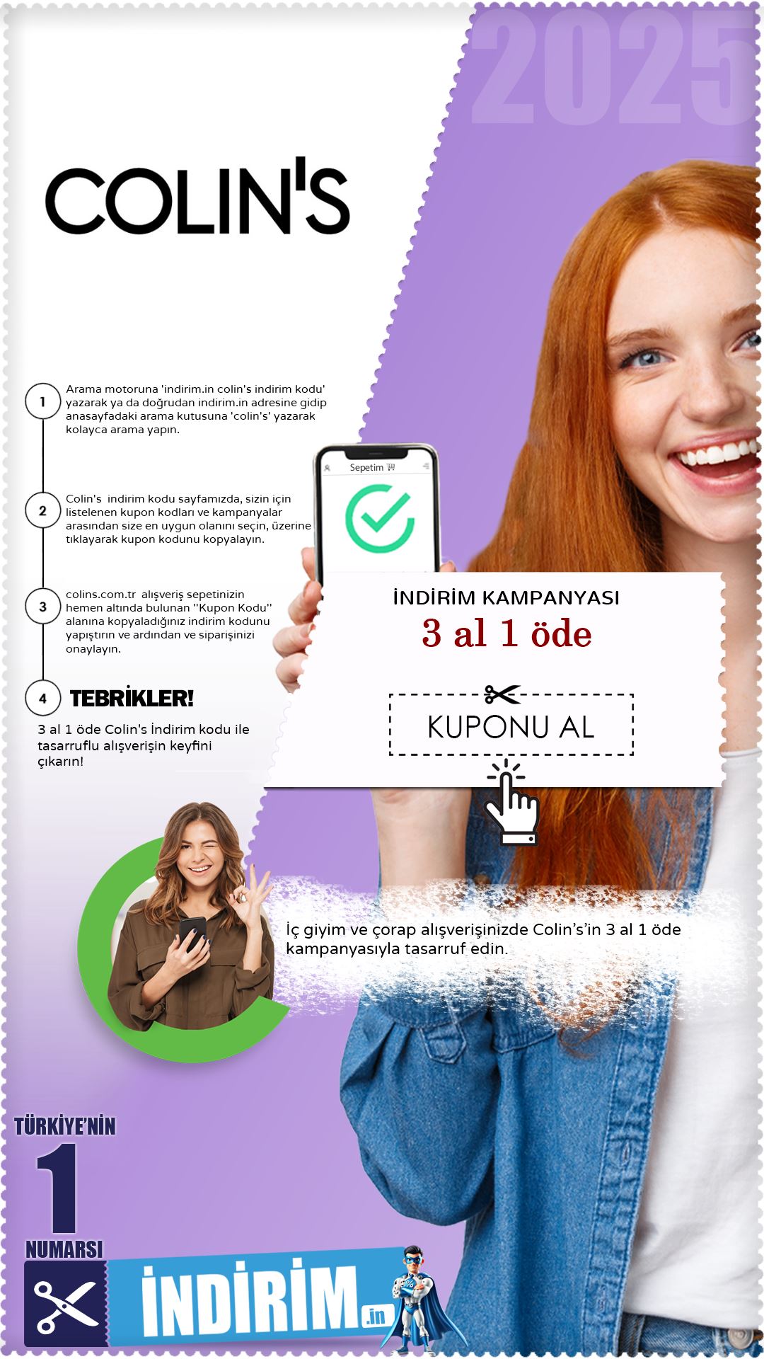 Colin's 3 Al 1 Öde İndirim Kampanyası