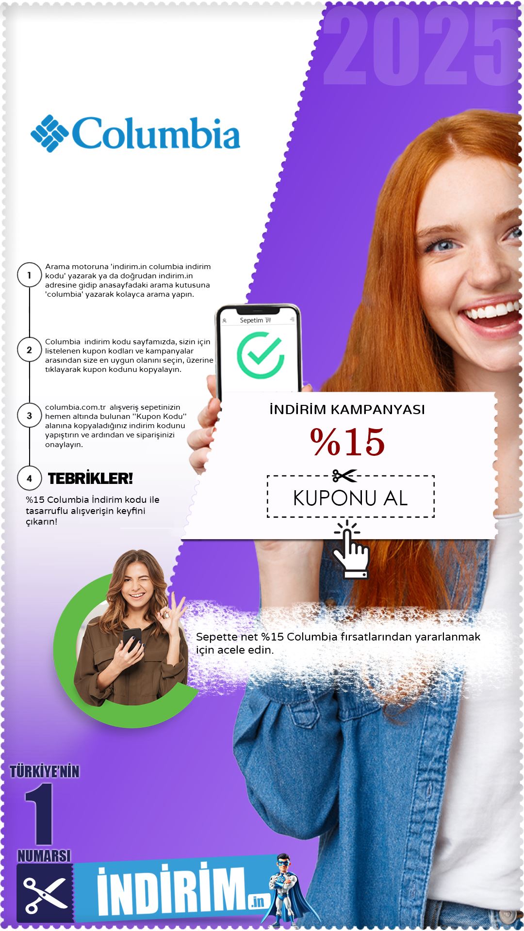 Columbia %15 İndirim Kampanyası