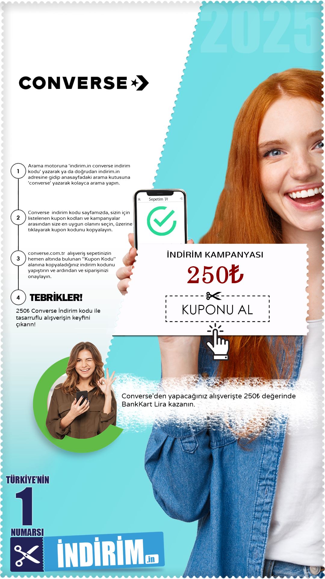 Converse 250₺ Bankkart Lira Fırsatı