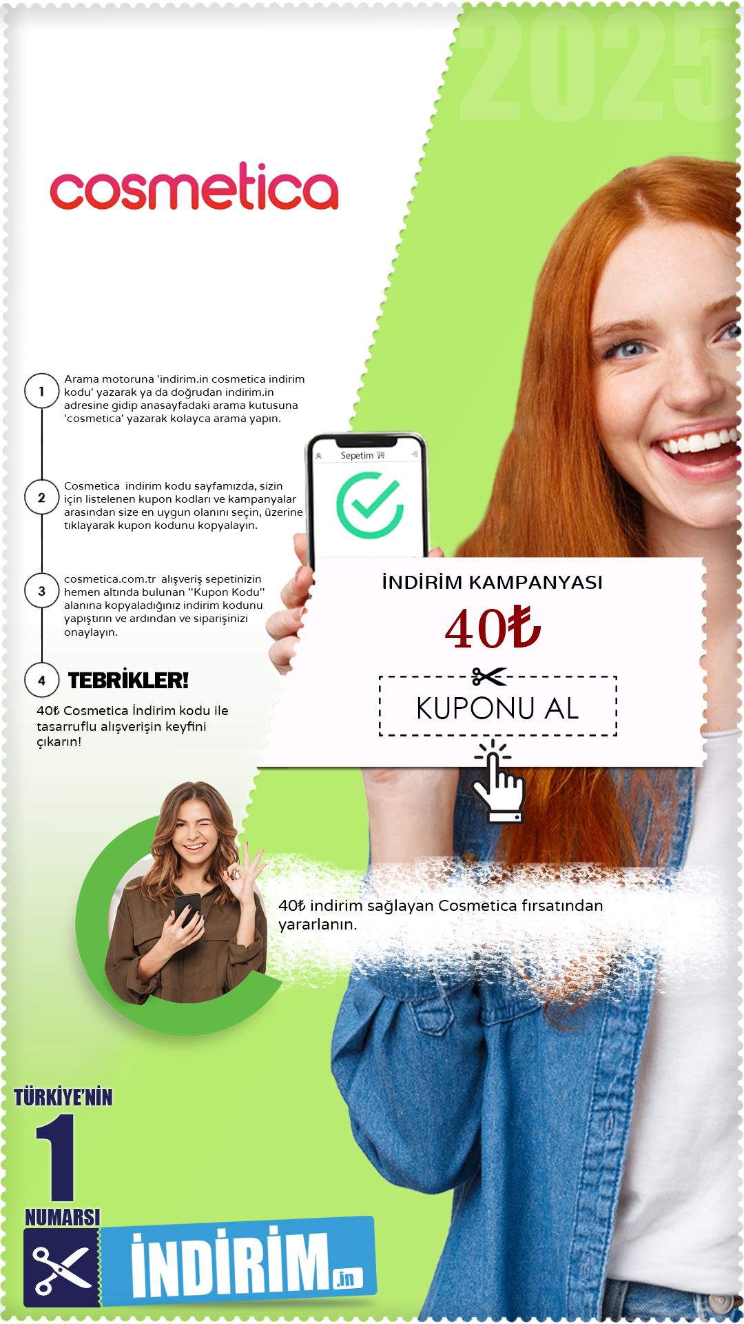 Cosmetica 40₺ İndirim Kampanyası