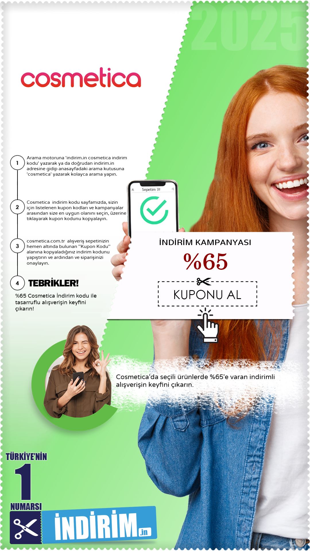 Cosmetica %65'E Varan İndirim Kampanyası