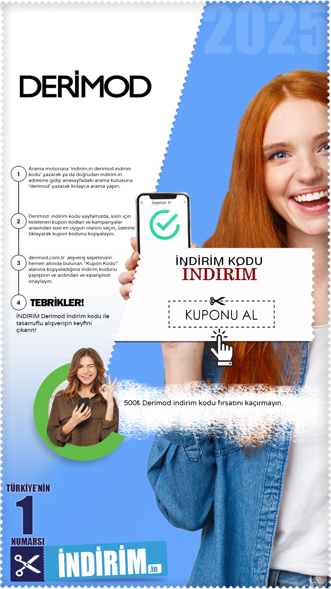 Derimod 500₺ İndirim Kuponu