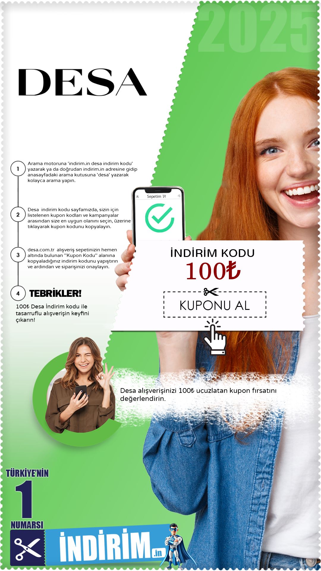 Desa 100₺ İndirim Kuponu