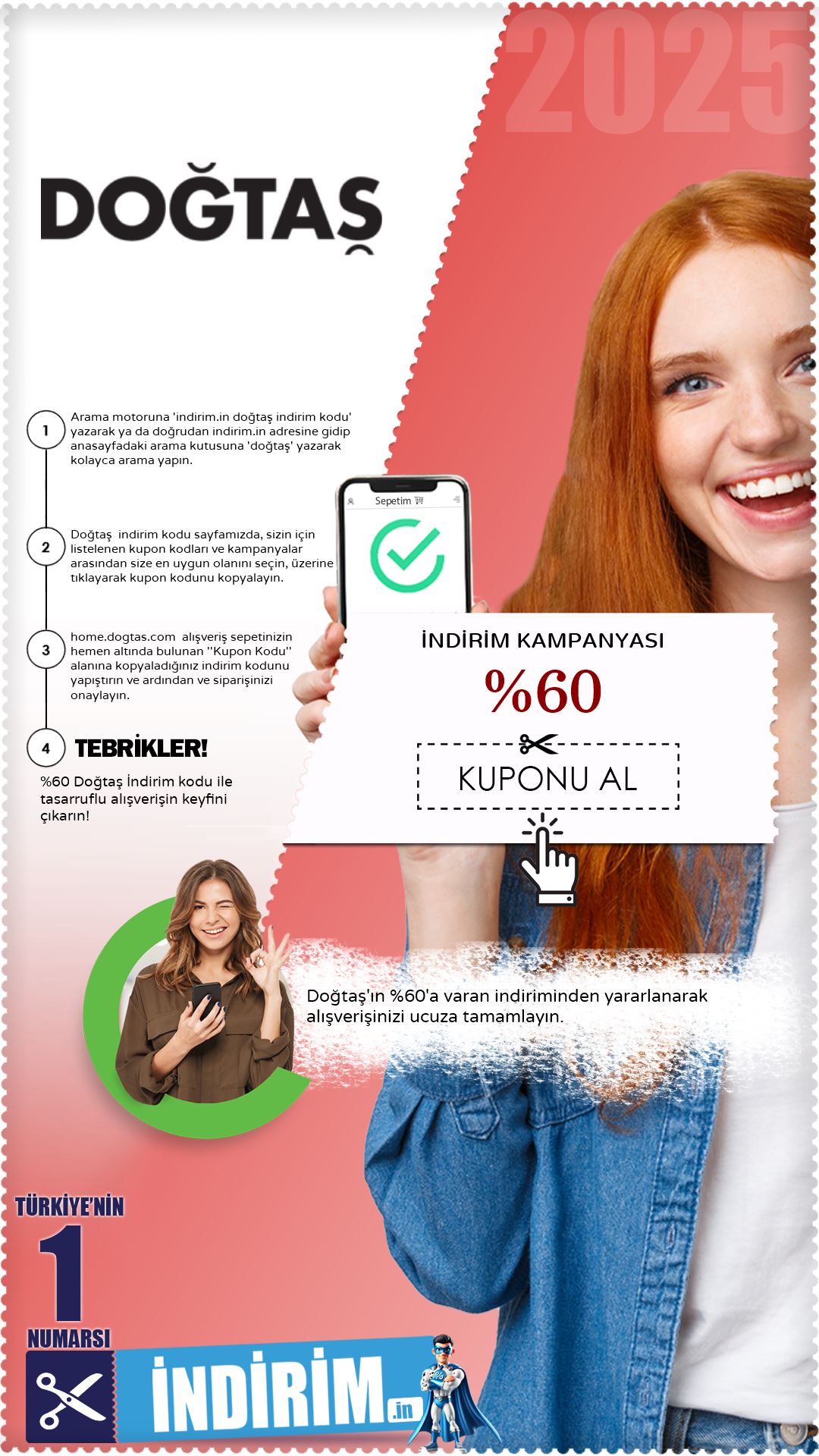 Doğtaş %60 İndirim Fırsatı