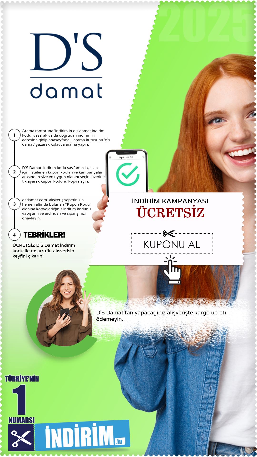 D's Damat Ücretsiz Kargo Fırsatı