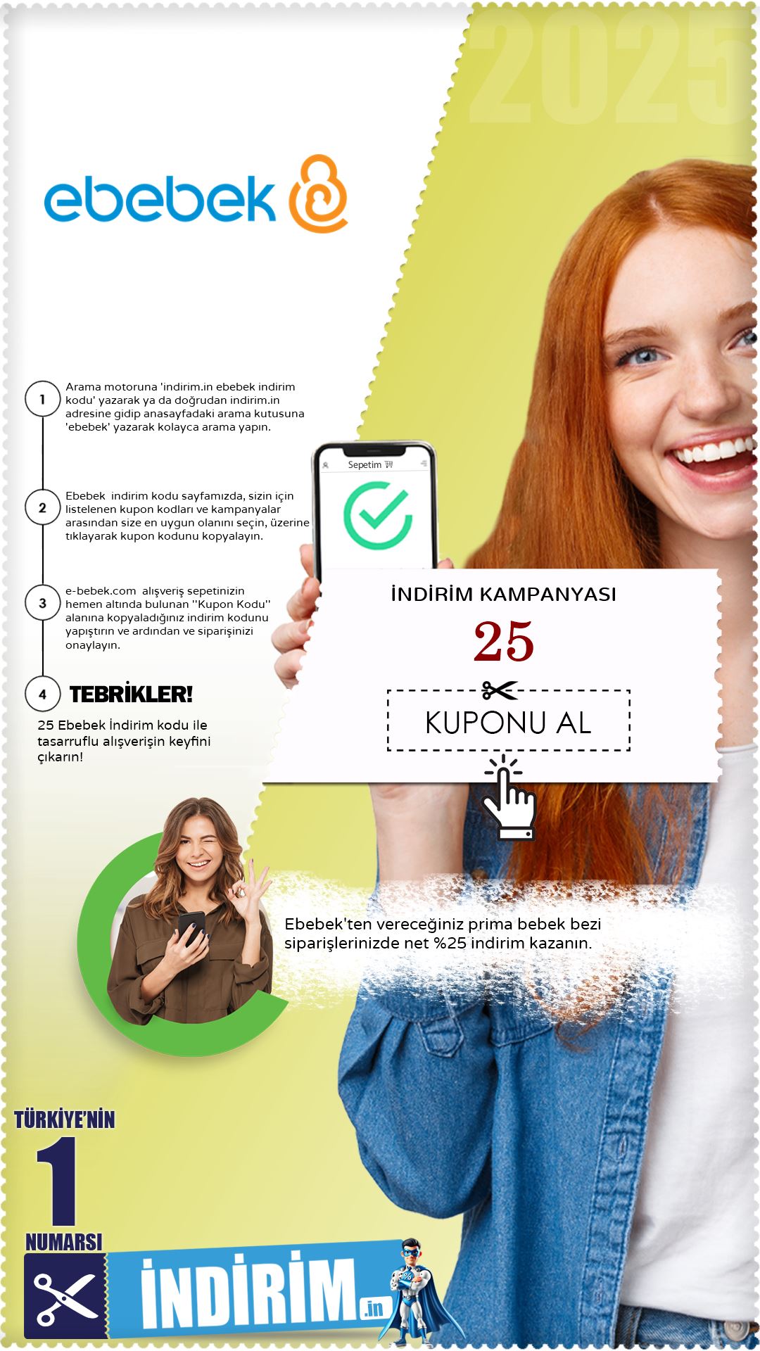 Ebebek %25 Prima Bebek Bezi İndirim Fırsatı