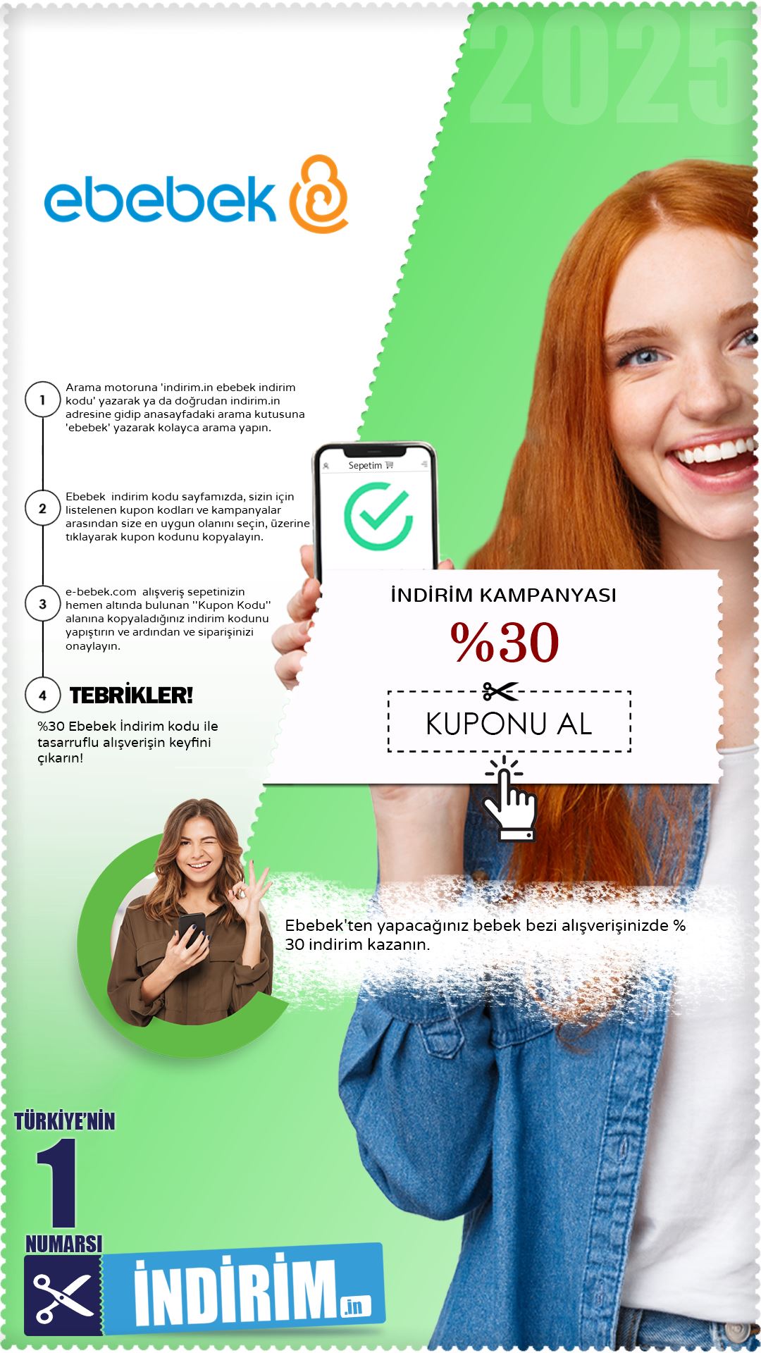 Ebebek %30 Bebek Bezi İndirimi