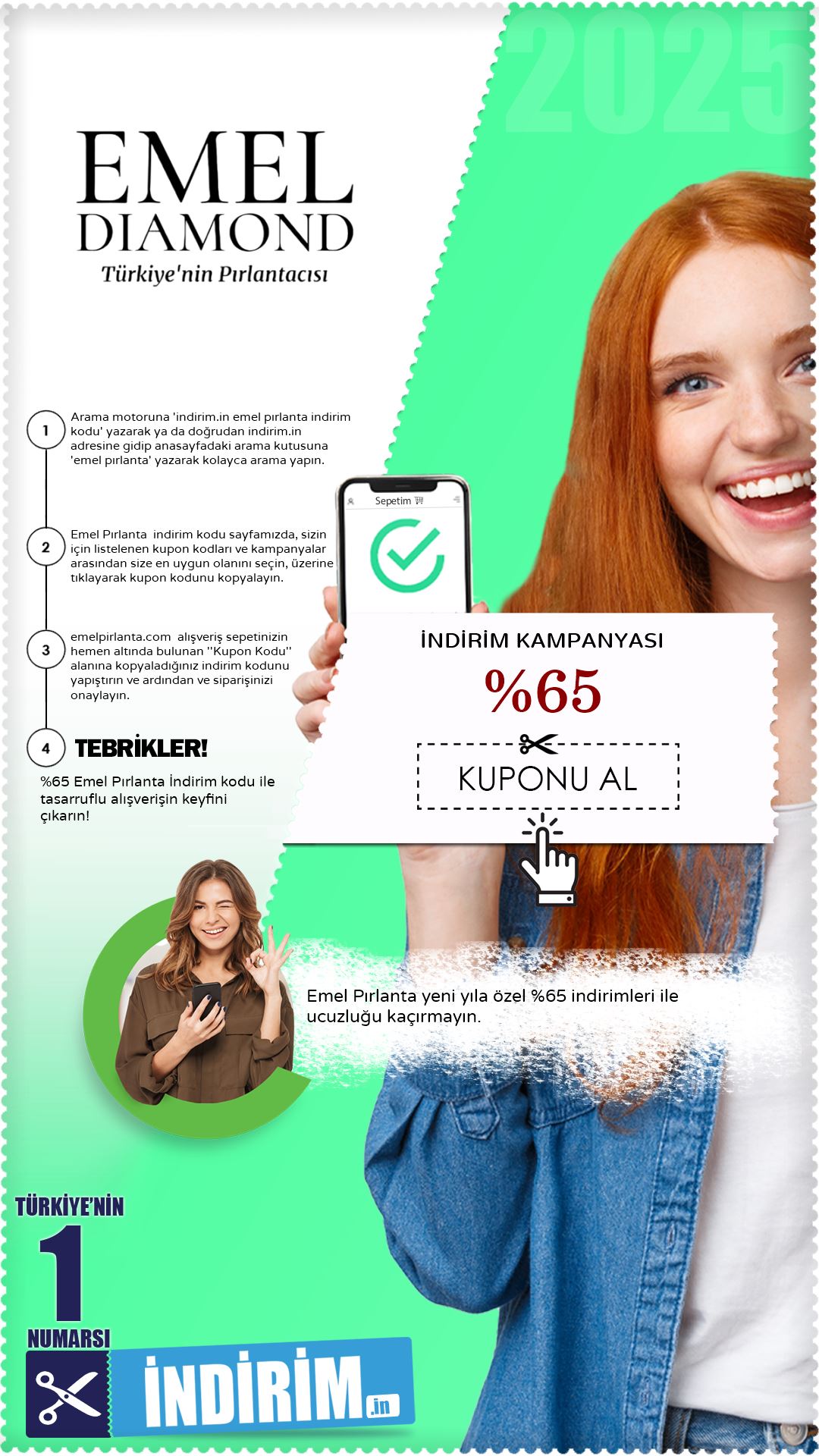 Emel Pırlanta %65 İndirim Fırsatı