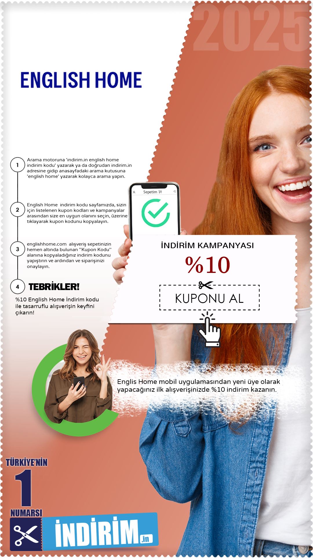 English Home %10 Mobil Uygulama İndirim Fırsatı