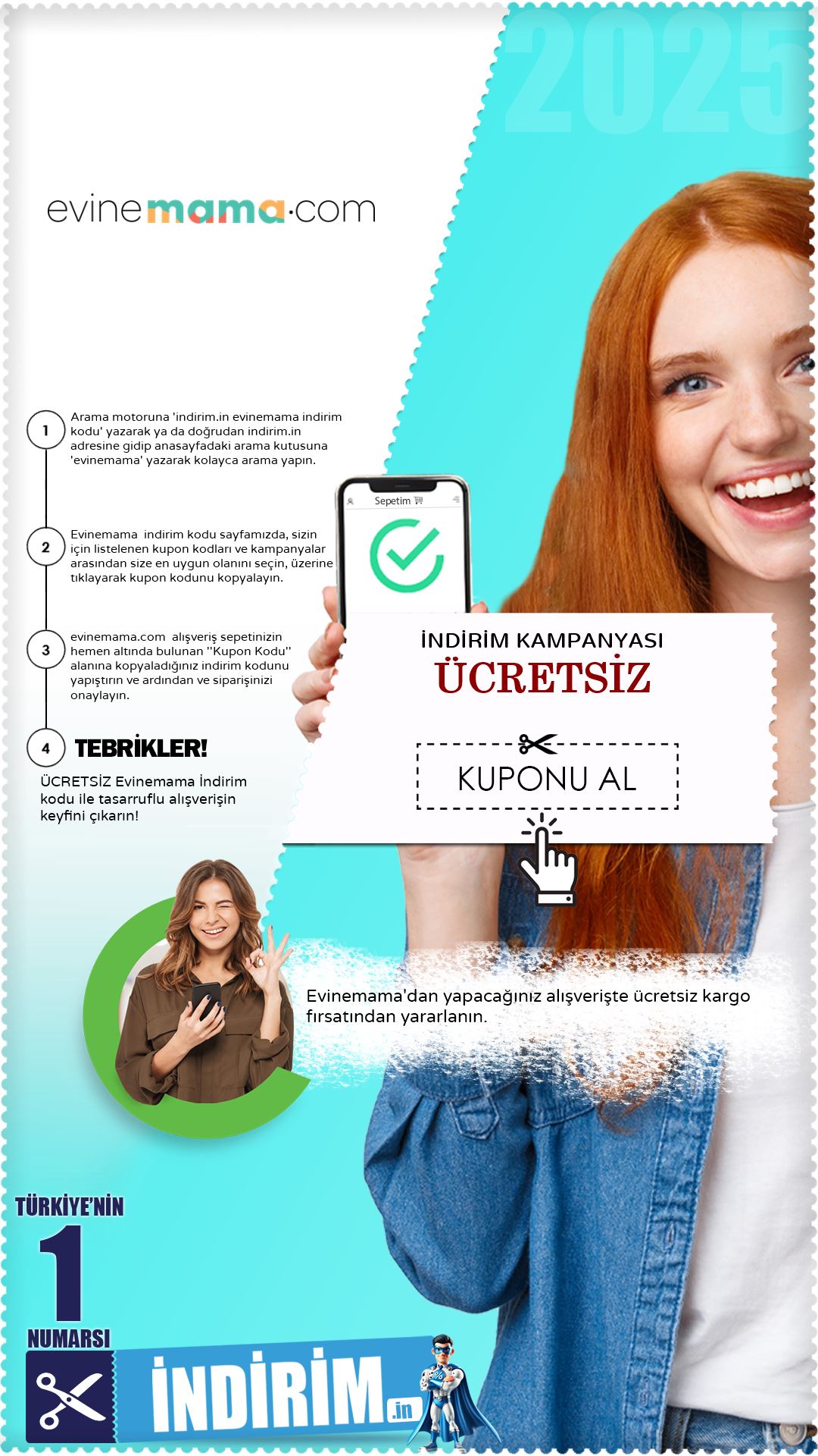 Evinemama Ücretsiz Kargo Fırsatı