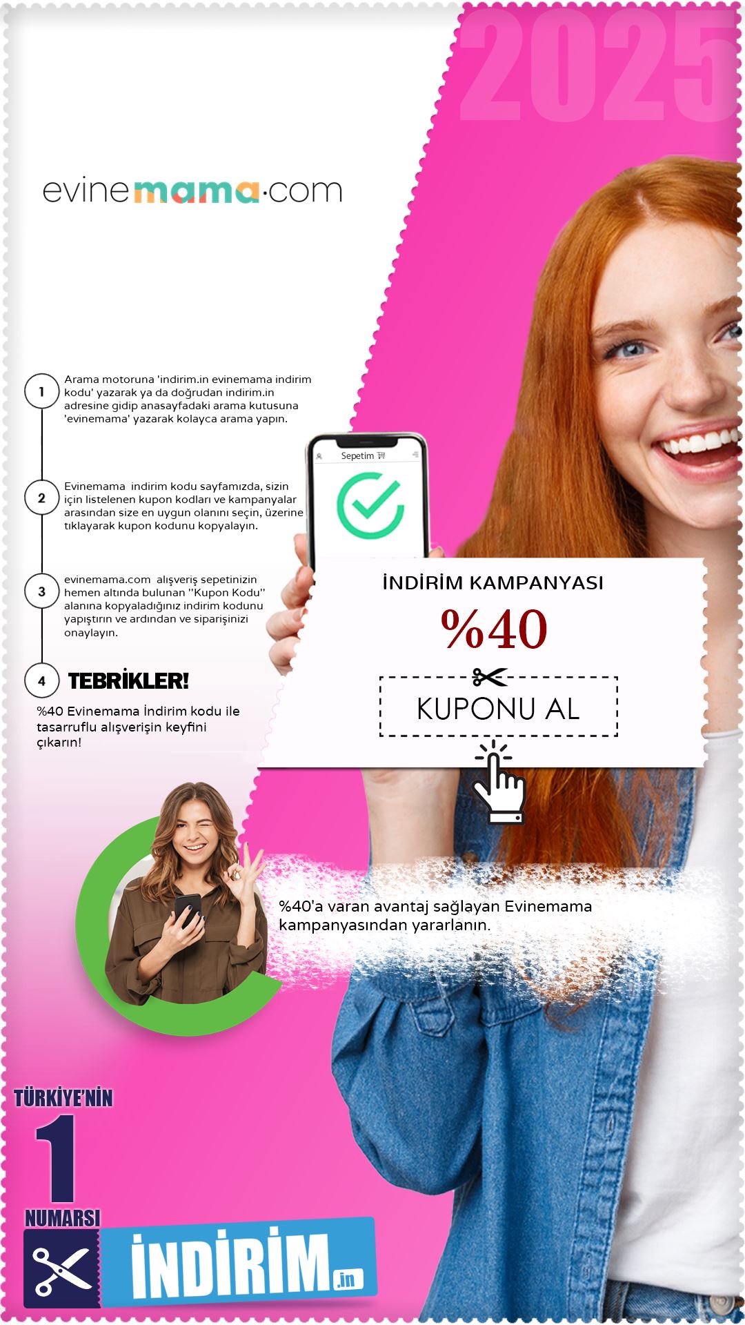Evinemama %40'A Varan İndirim Kampanyası
