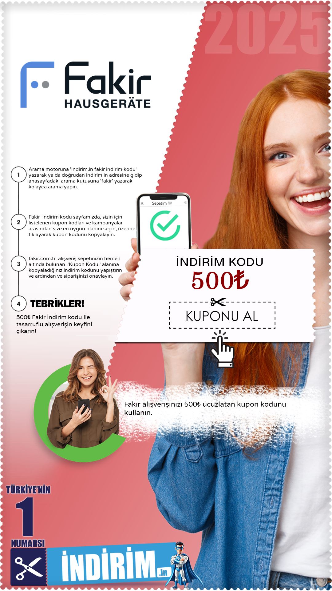 Fakir 500₺ İndirim Kuponu