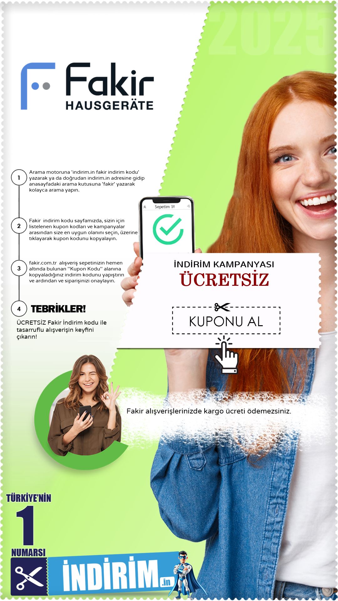 Fakir Ücretsiz Kargo Kampanyası