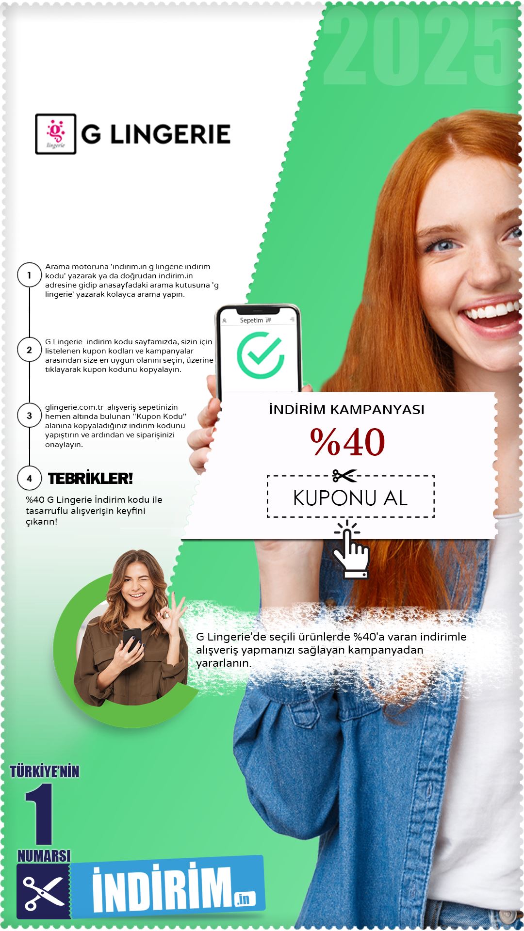 G Lingerie %40'A Varan İndirim Kampanyası