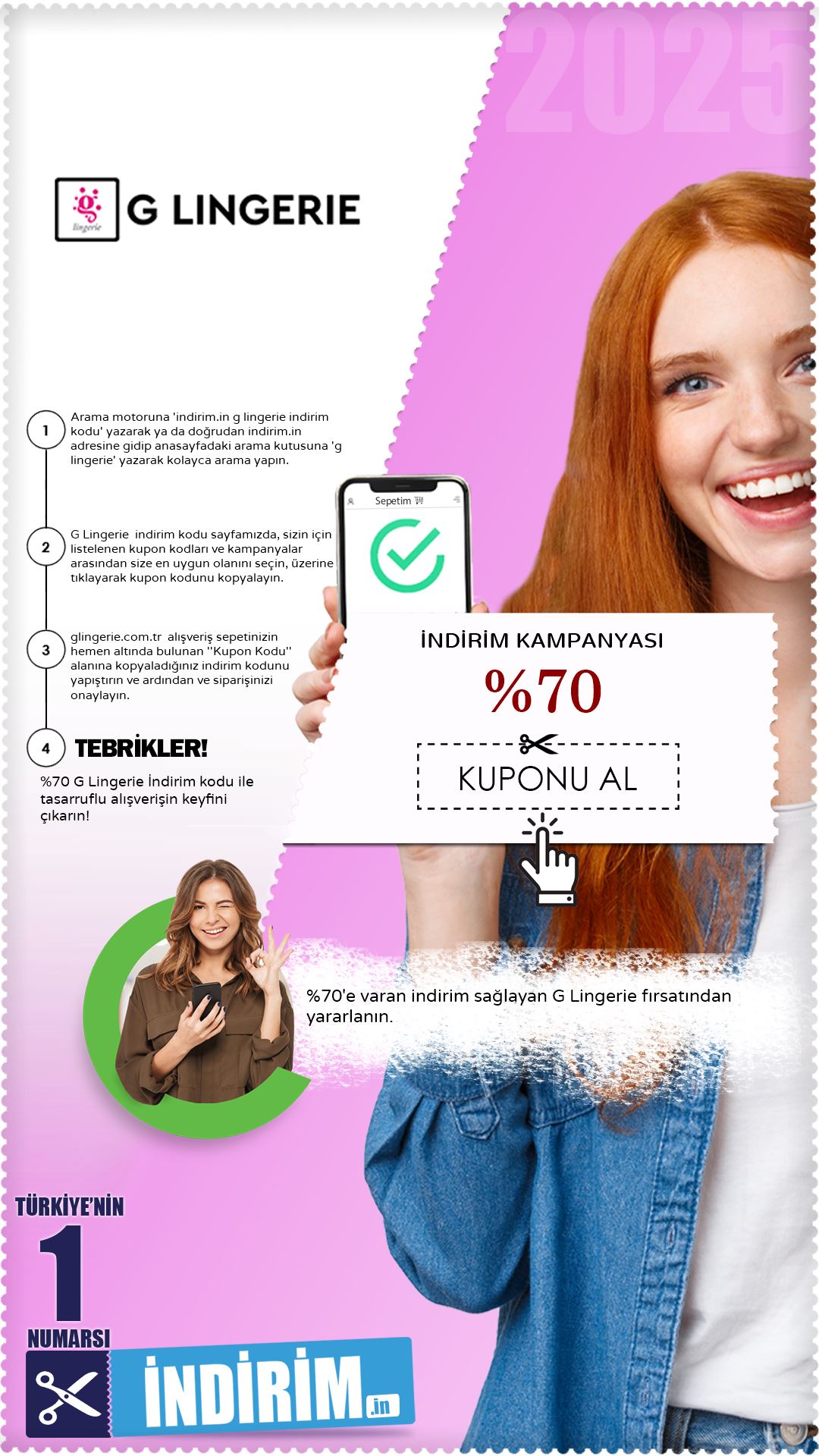 G Lingerie %70'E Varan İndirim Kampanyası