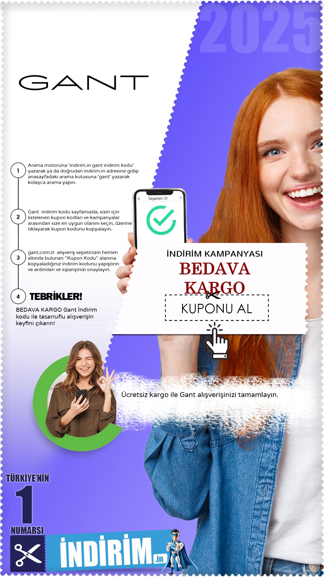 Gant Kargo Bedava Fırsatı