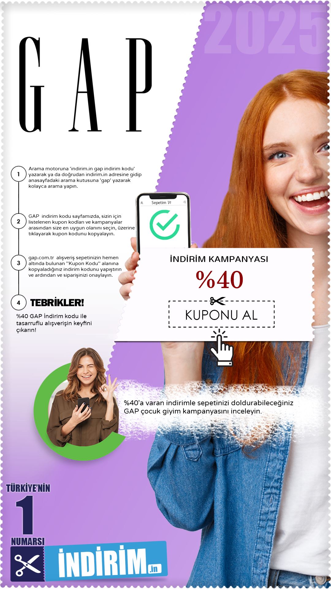 Gap Çocuk Giyim Alışveriş İndirimi %40