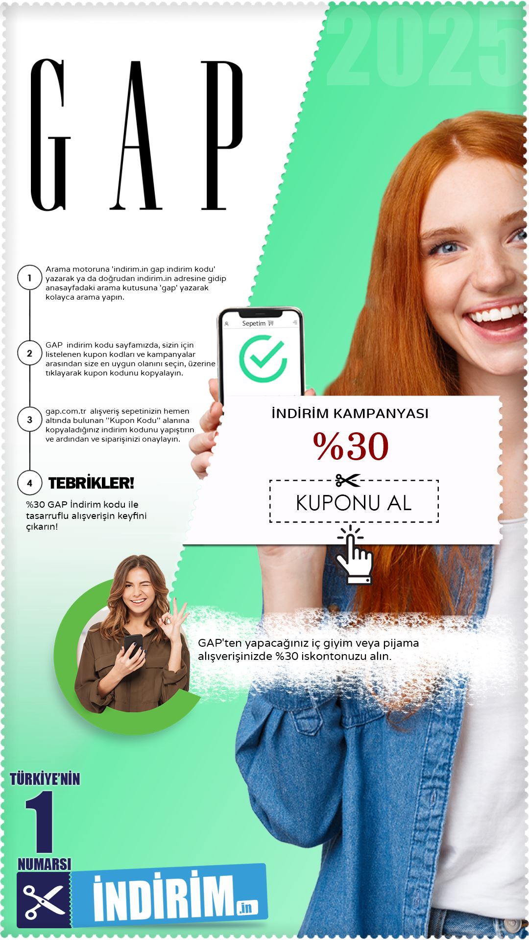 Gap %30 İç Giyim İndirimi