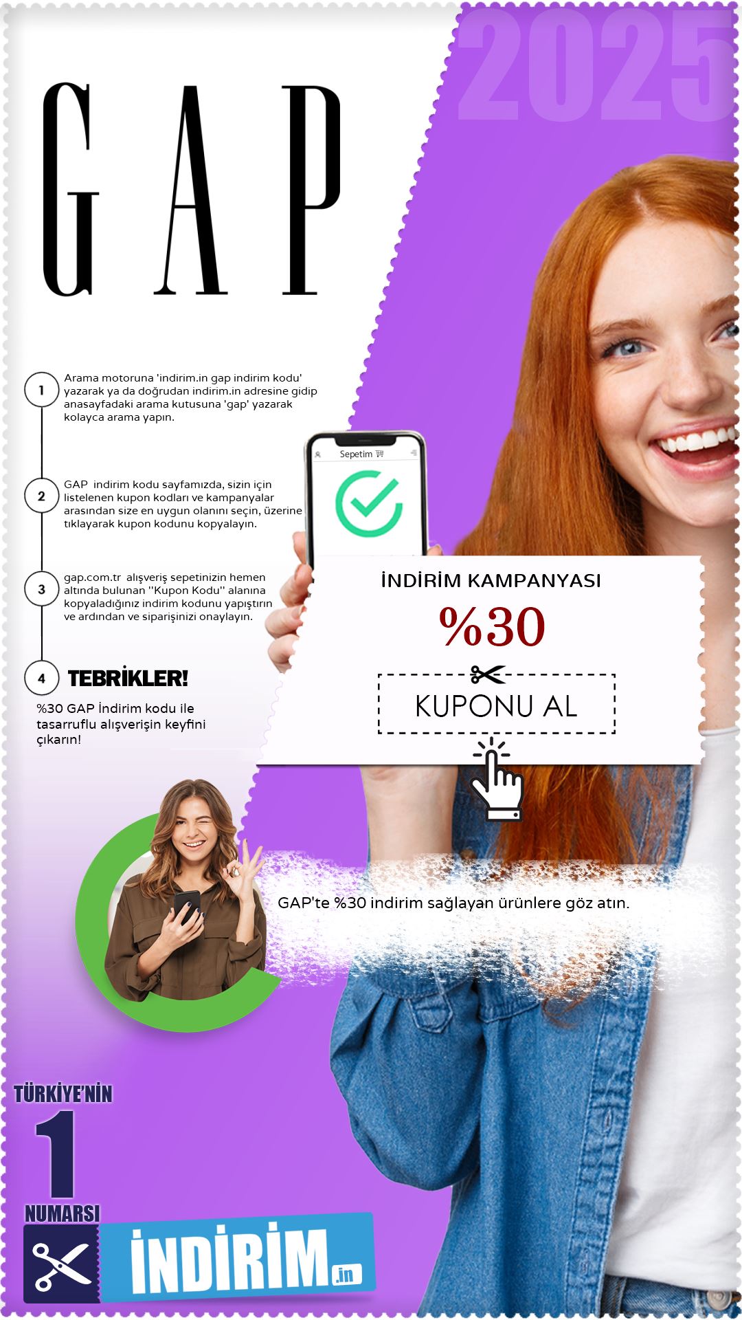 Gap %30 İndirim Kampanyası