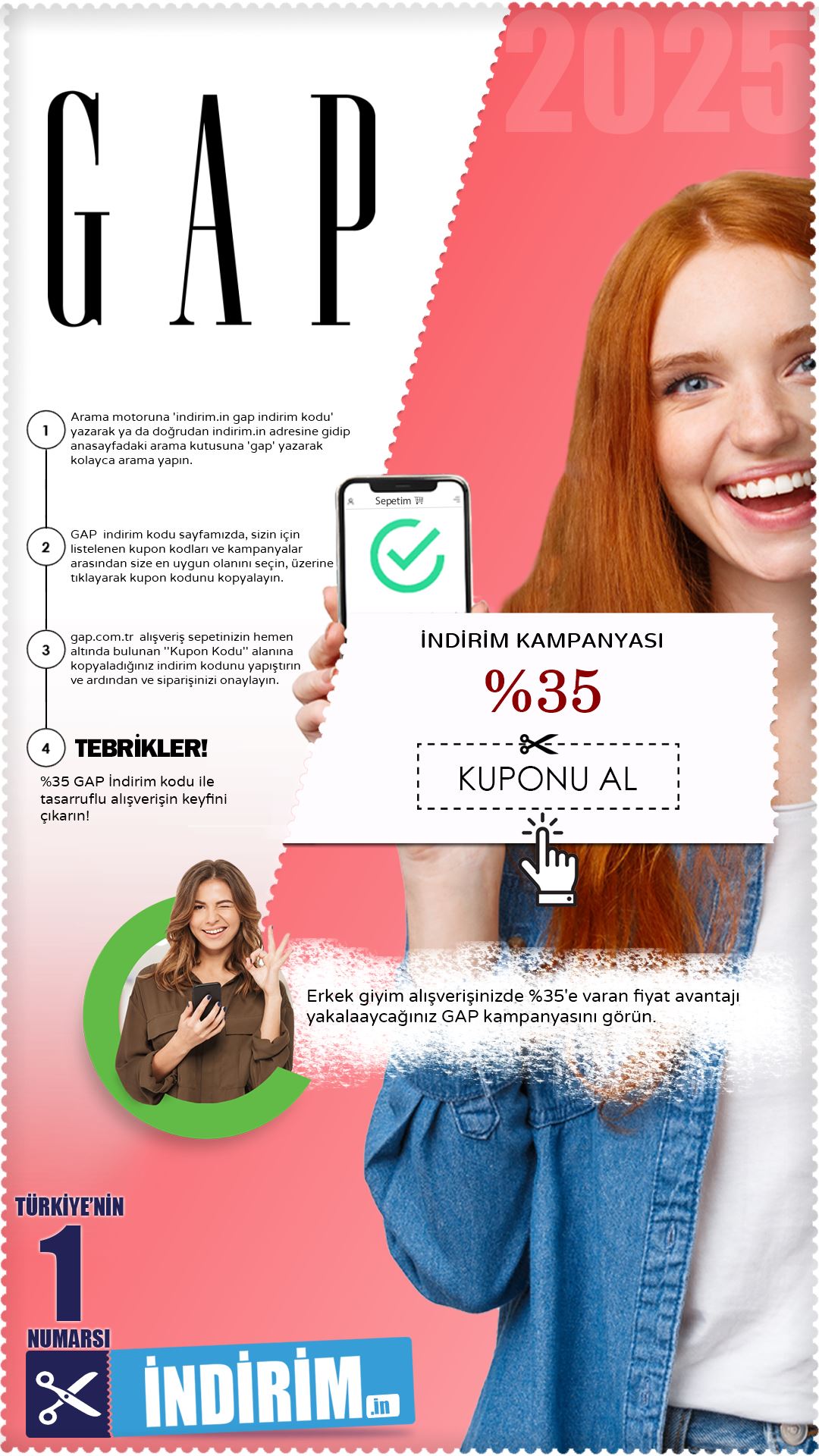 Gap %35 Erkekler Özel İndirim