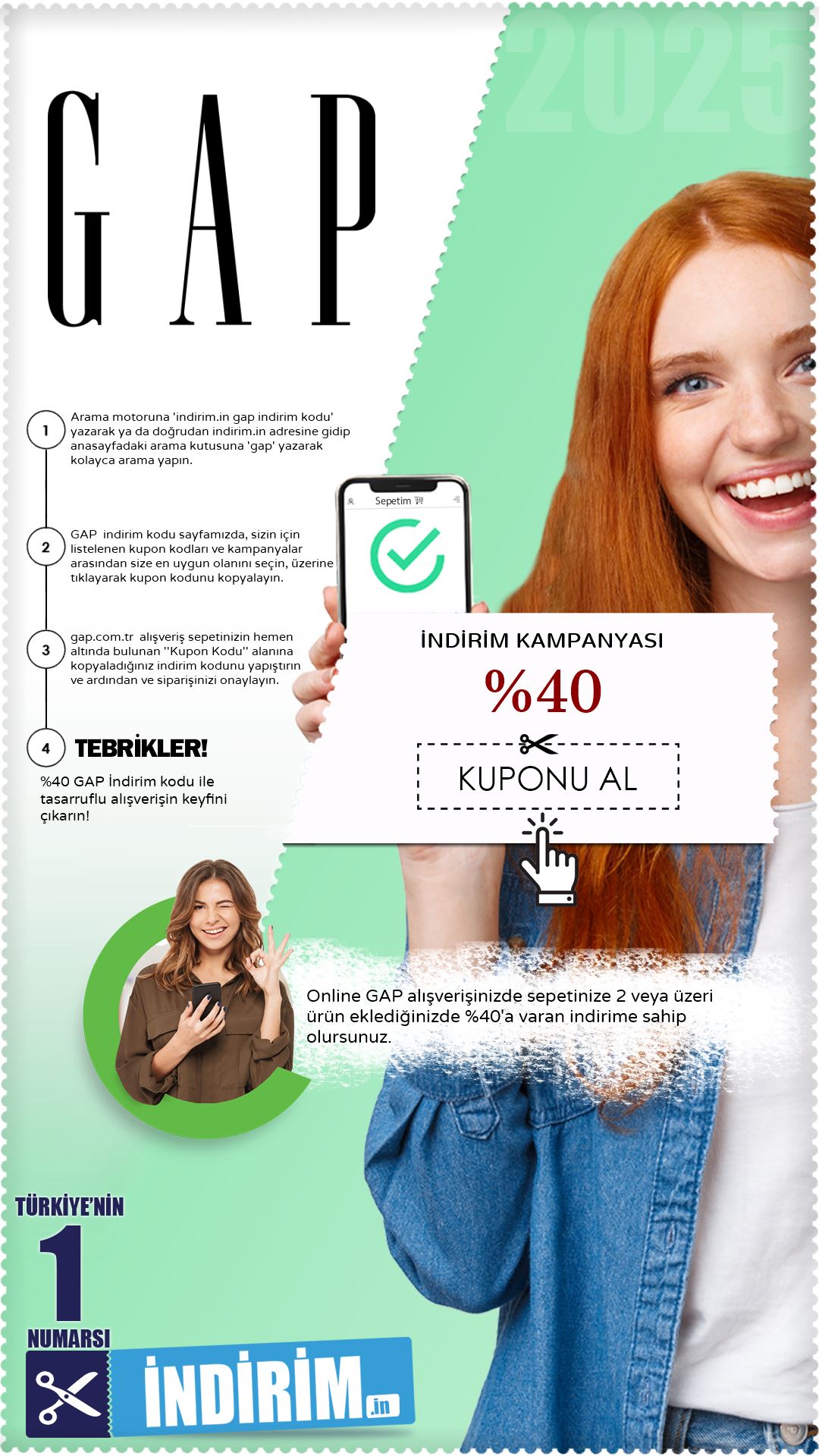 Gap %40 İndirim Avantajı