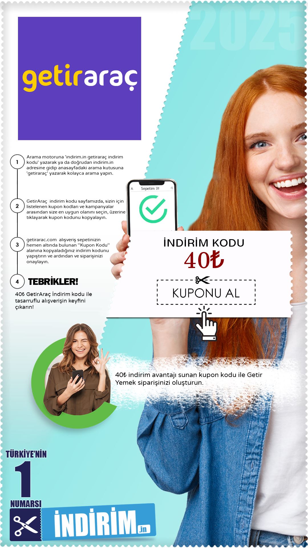 Getir Yemek 40₺ Ucuzluk Sağlayan Kupon Kodu