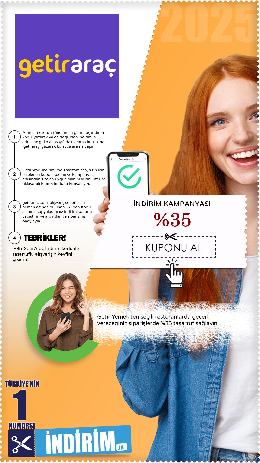 Getir Yemek %35 İndirim Fırsatı