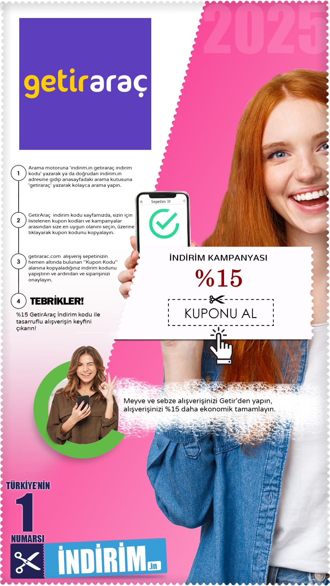 Getir %15 Meyve Ve Sebze İndirim Avantajı