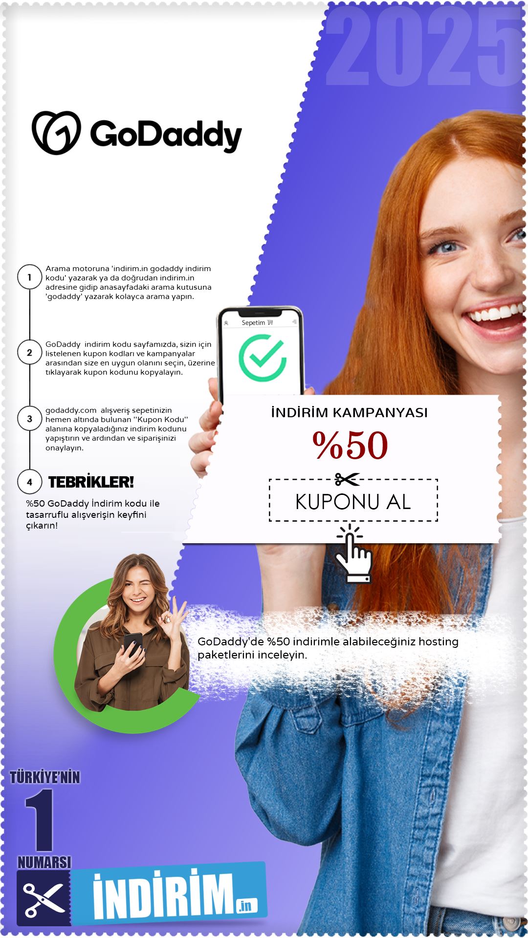 Godaddy %50 Hosting İndirimi