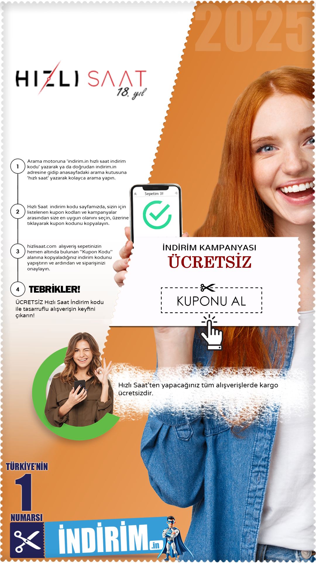 Hızlı Saat Ücretsiz Kargo Kampanyası