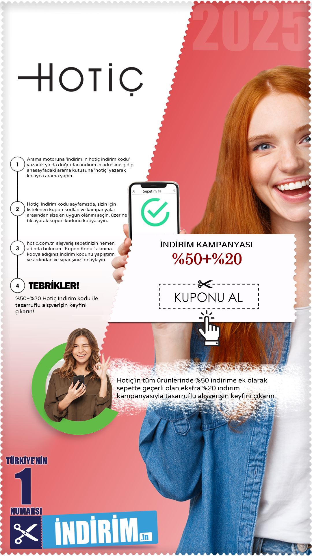 Hotiç %50 Ek %20 Sepet İndirimi