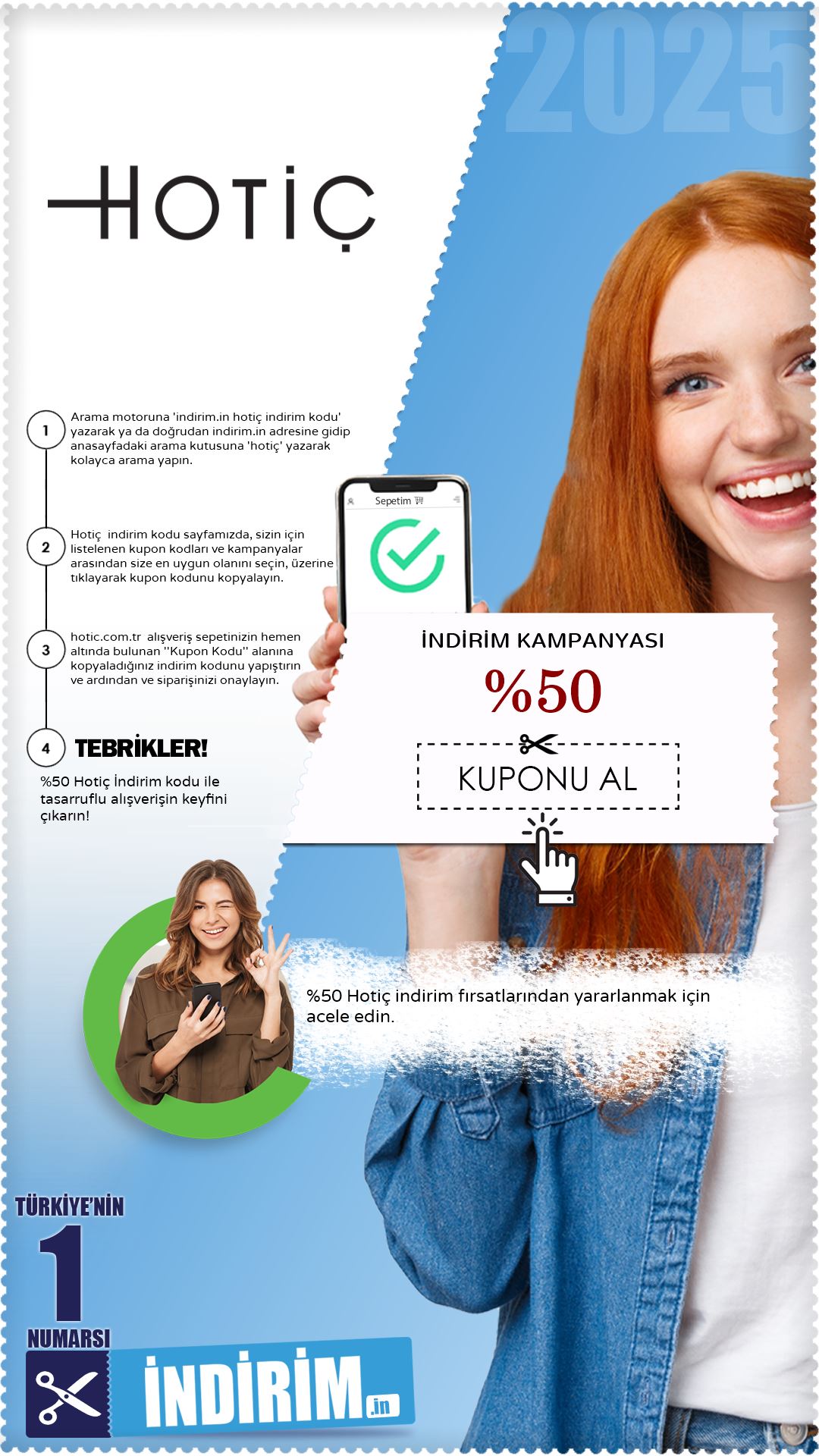 Hotiç'ten %50 İndirim Fırsatı