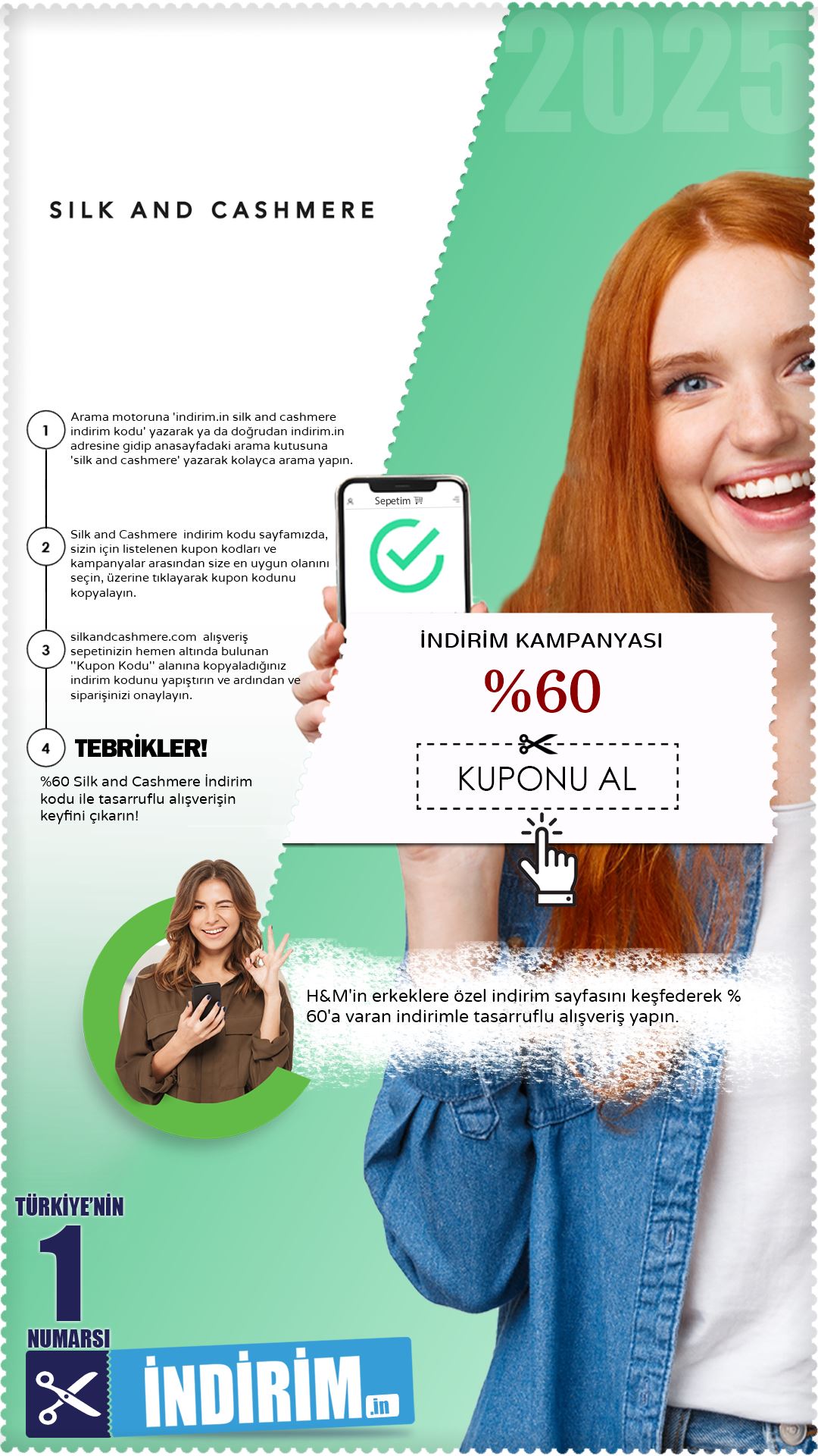 H&M Erkekler İçin %60 İndirim