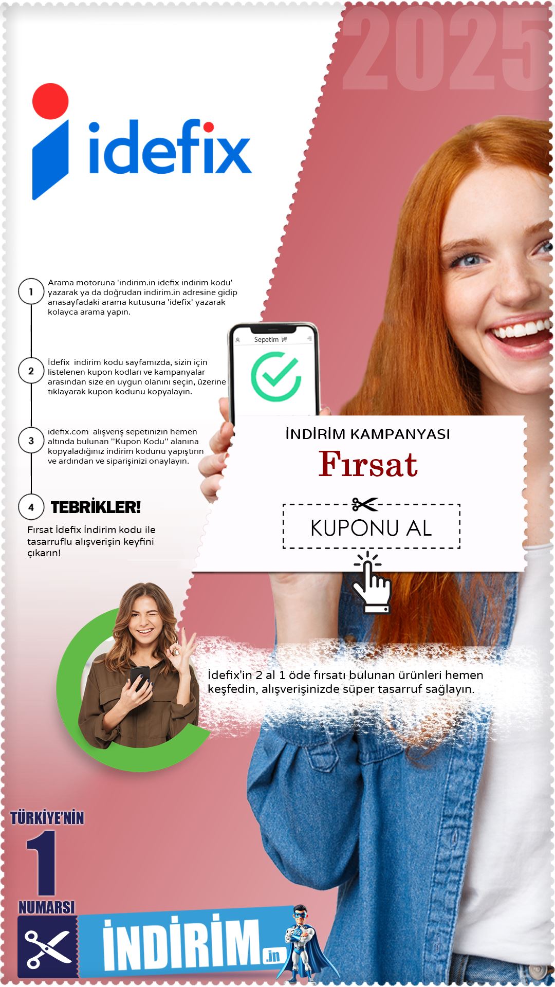 İdefix'te 2 Al 1 Öde Fırsatı