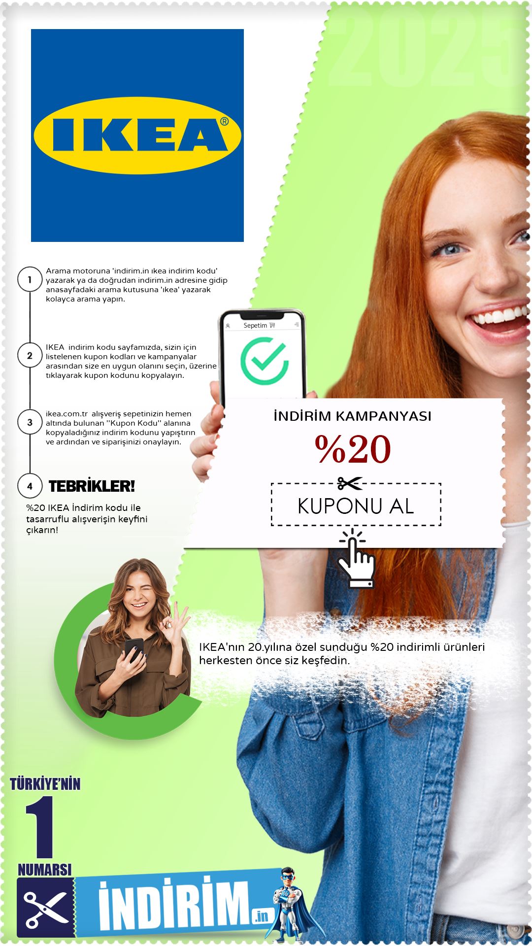 Ikea 20.Yıla Özel %20 İndirim Avantajı